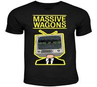 IKOKO Massive Wagons House of Noise Unisex 100% Cotton Short-Sleeve T-Shirts Black S