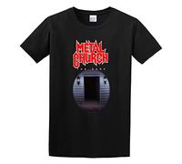 IKOKO Metal Church 'The Dark' Unisex 100% Cotton Short-Sleeve T-Shirts Black S