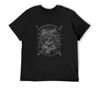 IKOKO Sturgis Motorcycle Rally American Tomahawk Front Graphic Biker Unisex 100% Cotton Short-Sleeve T-Shirts Black S