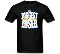 IKOKO The Biggest Loser Unisex 100% Cotton Short-Sleeve T-Shirts Black M