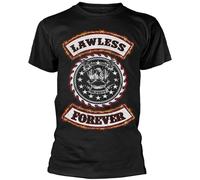 IKOKO Wasp Lawless Forever W.A.S.P. Unisex 100% Cotton Short-Sleeve T-Shirts Black S