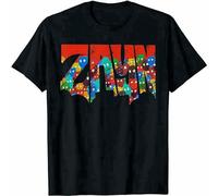 IKOKO Zayn Malik Nil Faces Logo Unisex 100% Cotton Short-Sleeve T-Shirts Black M