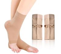 IKOPFLN 1 par de Calcetines Acolchados de Patinaje sobre Hielo con protección de Tobillo Almohadilla de Gel para Hockey patín Tobillos elásticos para Botas de Deporte, Correr
