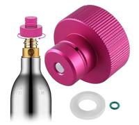 IKOPFLN 1 Pieza Adaptador rápido de CO2 compatible con Duo/Terra/Art Soda Water Maker, Quick Connect QC para cilindro, Rosca trapezoidal TR21-4, Dorado