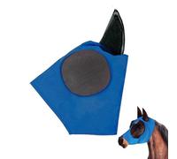 IKOPFLN 1 Pieza Anti-Mosquito Máscara para caballos, Azul, Stretch caballo Fly Máscara de malla suave, Luminoso Máscara de protección UV para los caballos