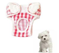 IKOPFLN 1 Piezas Pañales Perro Hembra Reutilizables, Braga Perro Celo Hembra, Pantalones Antiacoso Pañales Lavables para Perras Altamente Absorbentes Duraderos Ajustables para Perros Hembra, s