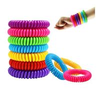IKOPFLN 10 Piezas Pulsera Antimosquitos, Repelentes de Mosquitos, protección Natural contra Insectos, Apta para niños,pulseras antimosquitos, para Interiores y Exteriores - Multicolor Combinación