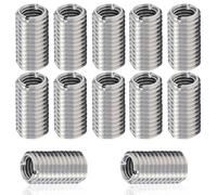 IKOPFLN 12 Piezas Inserto Roscado M6 x M8, 15mm Autorroscante de Acero Inoxidable para Equipos Mecánicos de Turbinas