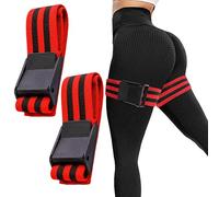 IKOPFLN 2 Pack de Bandas de oclusión y restricción del Flujo sanguíneo de X Model con Hebilla de 5 1 cm de Ancho y Cierre rápido.