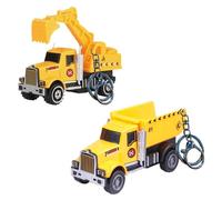 IKOPFLN 2 piezas Llavero excavadora llavero hombre llavero coche para el día del padre cumpleaños Navidad Regalos adecuados para niños