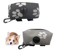 IKOPFLN 2 Soportes dispensador bolsas caca perro,perros accesorios,Bolsas de Caca de Perro, Universal con Gancho,Un regalo para el oficial de pala de mierda