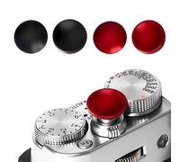 IKOPFLN Botón de liberación del obturador de 4 piezas, botón de obturador cóncavo de aleación de aluminio para Leica para Fujifilm X100VI X-T30 X-T20 X-T10 X-T5 X-T4 X-T3 X-PRO