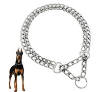 IKOPFLN Cadena de acero inoxidable 25 mm x 60 cm, collar masticable de metal con cierre de conexión para perros pequeños, medianos y grandes