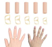 IKOPFLN Férula para Dedo en Gatillo Juego de 10 Férulas para Dedo en Gatillo y Protectores de Dedo de Silicona, Protectores de Dedo, Protectores de Dedo de Gel, Protectores de Dedo y Pulgar