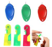 IKOPFLN Juego de 6 piezas de máquina enhebradora, máquina enhebradora de plástico, máquina enhebradora de máquina de coser, herramienta de enhebrado manual para máquina de coser