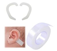 IKOPFLN Juego de Parches Orejeros para Niños,Corrector de Orejas Protuberantes,con 1 Rollo de Parche Corrector de Orejas de Gel de Silicona(1.25x900CM) - Estilos B