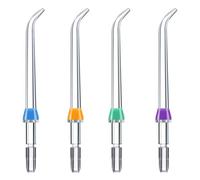 IKOPFLN Set de 4 Puntas de Repuesto para Irrigador Dental - Compatible con Waterpik WP-100, WP-660 y Otros Modelos - Accesorios de Higiene Bucal Multicolores