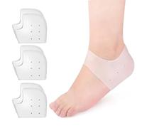 IKOPFLN Taloneras de silicona, 3 pares de taloneras, protección del talón, adecuadas para fascitis plantar, tendinitis de Aquiles, alivian el dolor en el talón para hombres y mujeres