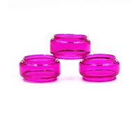 IKOPO Tubos de repuesto 3 en 1 y anillos de silicona para vaporizador y punta de goteo 810 arcoíris para TFV12 Prince (vidrio morado, paquete de 3)