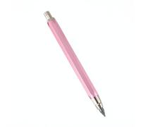 IKPKMD Portaminas de Metal de 5.6mm para Dibujo Técnico y Bocetos (Rosa) | Cuerpo metálico hexagonal con afilador integrado en el pulsador, ideal para bocetado, dibujo técnico y marcado preciso