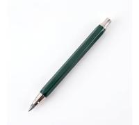 IKPKMD Portaminas de Metal de 5.6mm para Dibujo Técnico y Bocetos (Verde) | Cuerpo metálico hexagonal con afilador integrado en el pulsador, ideal para bocetado, dibujo técnico y marcado preciso