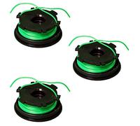 IKRA bobinas de repuesto de hilo nylon (DA-F2) 3 unidades para cortabordes BT 1040
