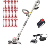 IKRA cortabordes a batería IAT 20-1M incl. batería, cargador y 60x cuchillos de nylon