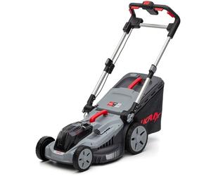 IKRA cortacésped a batería 36V IB-LM 43, céspedes de hasta 600 m², Ancho de Corte de 43 cm, Altura de Corte de 30-75 mm, Compatible con Bosch