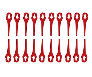 IKRA cuchillos de nylon 15130190, adecuado para cortabordes IART 2520, IAT 20-1M, ICGT 2025 & IART 1224, juego de 20