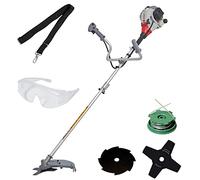 IKRA desbrozadora de Gasolina IBF 25-1 con prácticos Accesorios | In uchillas 4 y 8 dientes, carrete, gafas y cinta de hombro, motor de 2 tiempos, ancho de corte de 23 cm, 25 cm³, 0,8 kW
