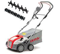 IKRA 80201020 escarificador y aireador eléctrico IEVL 1840, Saco coletor 55l, Largo de Trabajo 40cm, 1800 W, 230 V, color gris, rojo y negro