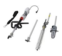 IKRA Herramienta multifunción eléctrica 2en1 ITHK 1000, Cortasetos telescópico y podadora de Altura