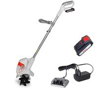 IKRA motoazada sin Cable IAMH 20, Anchura de Trabajo 19 cm, Profundidad de Trabajo hasta 15,5 cm, Tiempo de Funcionamiento máx. 30 Minutos, Incl. batería y Cargador