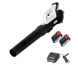 IKRA soplador de Hojas ICB 20, 2 baterías 20V y Cargador rápido, 150 km/h