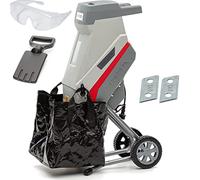 IKRA trituradora de Cuchillas eléctrica IMH 2500, Incl. 2X Cuchillas de Repuesto, Saco coletor y Gafas de Seguridad
