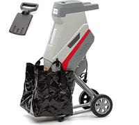 IKRA trituradora de cuchillas eléctrica IMH 2500, incl. saco colector, 45l, 2500W, incl. cuchillas reversibles, Gris y rojo