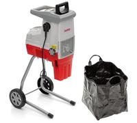 IKRA trituradora eléctrica de jardín ILH 3000 S, potente 3000 W, grosor de ramas de hasta 44 mm, incl. bolsa colectora de 45 l