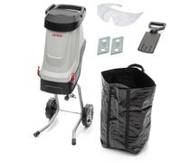 IKRA trituradora eléctrica IMH 2800, in olsa de recogida de 45 l, 2800 W, incl. 2 cuchillas reversibles de repuesto y gafas de seguridad