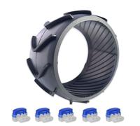 IKSAMY Protección de rueda para Worx Landroid - Perfil M500 M700 S300 M1000 - Modelos Plus - Mejora de tracción - Elevación - Accesorio para cortacésped robotizado Gardena - 5