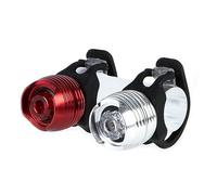 IkziLight The Metal Dazzle Twin - Juego de 2 Bombillas LED de 1 W con Soporte, Color Negro