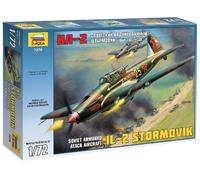 IL-2 Stormovik Soviet Armored Attack Avión 1:72 Plástico Modelo Kit Zvezda