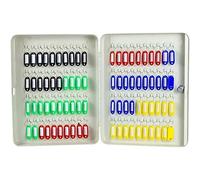 Il Bottone Lar Capaci - Caja de llaves de acero para montar en la pared, cerradura normal segura, ideal para la escuela y el hogar