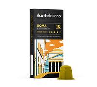 Il Caffè Italiano Capsulas Compatibles Nespresso Roma 100 uds | Cápsulas Café Compatibles Nespresso de Aroma Rico e Intenso | Capsulas Compatibles Nespresso Made In Italy | Frhome