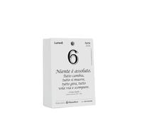 Il Calendario Filosofico 2026, recambio formato A6 de 10 x 14 cm, el primer y el original calendario de mesa con 365 días de frases filosóficas, lee cada día una frase, diseñado y creado en Bolonia