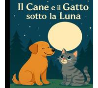 il Cane e gatto sotto la Luna: Favola dolce e poetica sull’amicizia (favole per bambini)