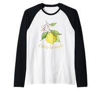 Il Dolce Far Niente Italiano Dulce Nada Estilo de Vida Camiseta Manga Raglan