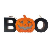 Il Enseña "Boo" LED - Letras luminosas en forma de calabaza para Halloween - Decoración con luces de mesa, chimenea, cocina o casa - Profesor ligero para fiestas, eventos