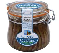 IL FARO Filetes de anchoas Finas de Sicilia en Aceite de Oliva Virgen Extra 580 g