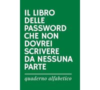 IL LIBRO DELLE PASSWORD CHE NON DOVREI SCRIVERE DA NESSUNA PARTE - Quaderno delle password ironico in ordine alfabetico: Per Registrare Password, Nomi ... (Quaderni delle password con stile IRONICO)
