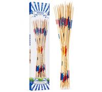 il megastore dei giocattoli e Giochiamo Mikado XXL gigante de bambú 31 piezas 90 cm - Juego Shanghai de jardín exterior niños familia - Juego de palos de madera, verano al aire libre